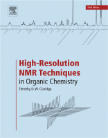 High-Resolution NMR Techniques in Organic Chemistry