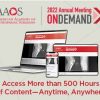 AAOS 2022 Annual Meeting on demand